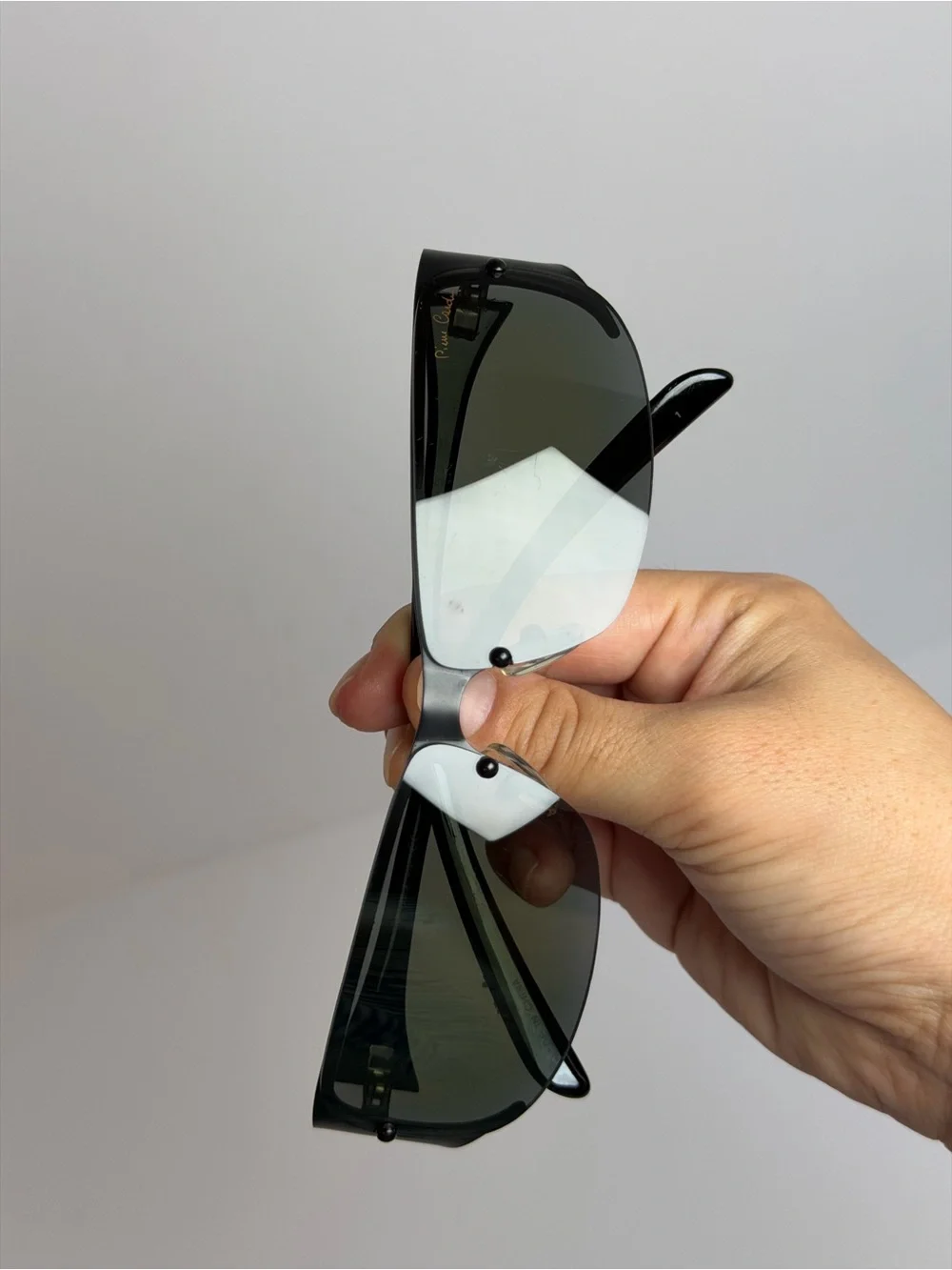 Vintage Pierre Cardin 90s Style Black Sunglasses